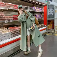 流行のロングトレンチコート【春用・高冷気質・イギリス風・細見え効果】