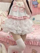防走光！南瓜デザインのショートパンツ【極上の柔らかさ・蓬蓬スカート対応】（セットアップ対応）