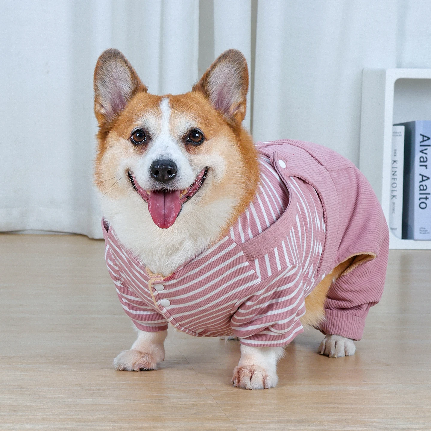 中型犬用冬用犬服：ボディ全体カバー型の厚手防寒ウェアで秋冬を安心に