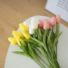 高級チューリップ造花【インテリア装飾・ピクニック用・デスクトップアレンジ】