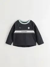 アメリカンスタイルの女児長袖Tシャツ【スポーティ・秋用】
