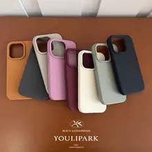シンプルな高級感！液体シリコン製スマートフォンケース【全包対応・防滑・耐汚れ】