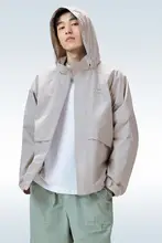 Camel 男性用薄手ジャケット【防水・防風・通気性・フード付き・アウトドア用・黒】