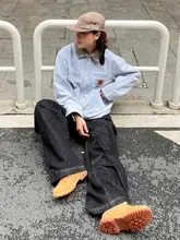 デニムジャケット ユニセックス ショート丈 カラフル【カーゴスタイル・カジュアル・春秋用】