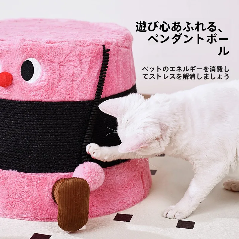 麻紐製 キャットスクラッチボード：一人暮らし向け省スペースで快適な猫のストレス軽減
