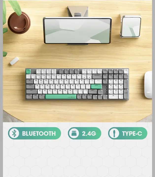 薄型メカニカルキーボード【無線・Bluetooth対応・Mac/iPad用・101キー】