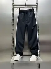 アメリカンストライプ カジュアルパンツ【秋用・アウトドア・速乾・男女兼用・ワイドストレート】