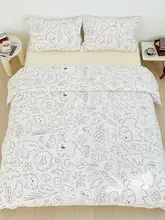 内心OS オリジナルラインデザインの全棉4点セット【かわいい・肌触り良好・学生用】