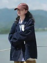 レディース カジュアルコーデュロイジャケット【春秋用・学院風・小柄対応】