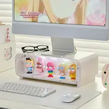 デスクトップ用昇降ラック【収納ボックス・オフィス・モニター用】