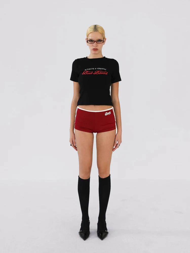 bad boy アメリカンヴィンテージプリント短袖Tシャツ：通勤風のカジュアルスタイルを実現