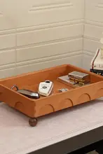玄関用鍵収納ボックス【高級感ある天然木製・ヴィンテージ風・大サイズ】