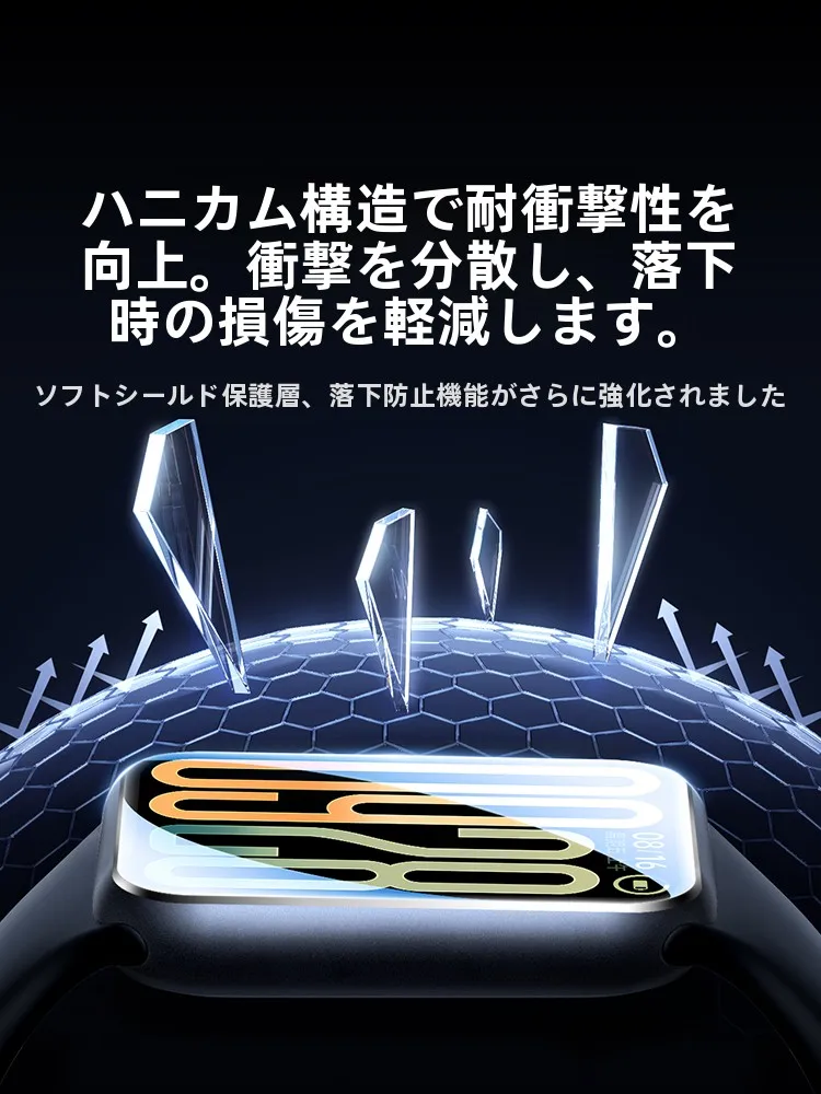 绿联SP725保護フィルム：Redmi Watch 4・5向けフルスクリーン防指紋貼膜の実用性と長寿命解析