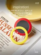 鏡面デザイン 磁吸式スマートフォンエアバッグスタンド【シンプル・デスク用・伸縮可能】