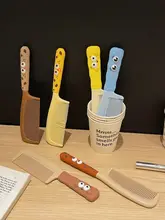可愛い女性用長髪防静電プラスチックストレートヘアブラシ【携帯用・家庭用】