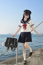 セーラー服 レディース 半袖 夏服 白三本 2点セット 本格派 トラディショナル