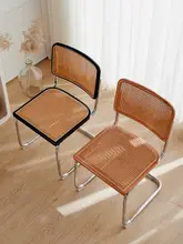 ダイニングチェア 家庭用 手作り無垢材 ラタン シンプル