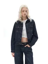 Costustoot デニムショートジャケット【翻えり・女性用・カジュアルデザイン】