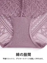 ボクサーショーツ レディース フルレース シームレス 極薄 コットンクロッチ ミドルライズ フルバック セクシー