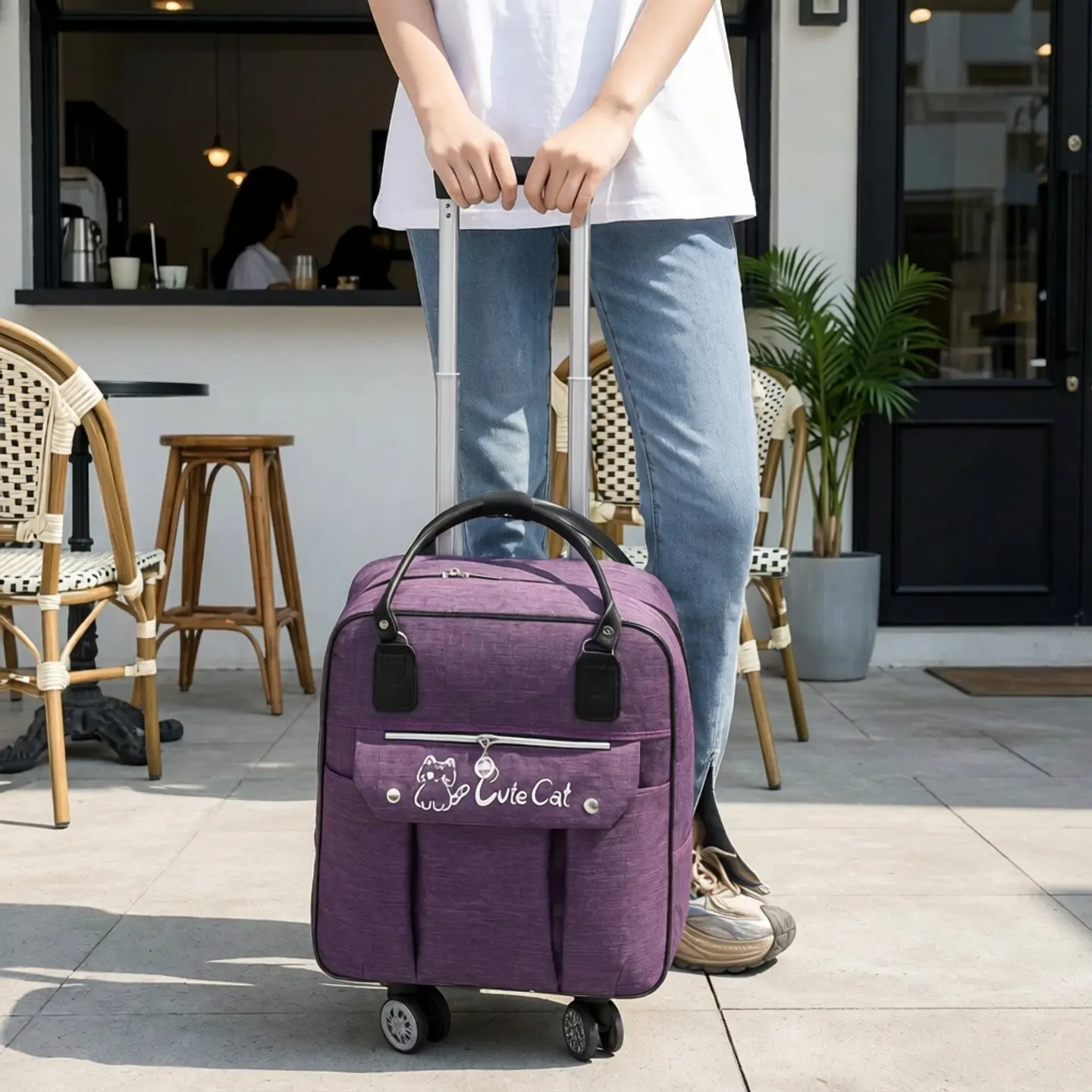 超軽量キャリーリュックサック：1泊2日出張や海外旅行の機内持ち込みに最適な大容量オックスフォードバッグ