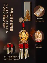 懐古風 新中式 透かしデザイン光る宮灯型 冷蔵庫マグネット【ウサギ型・ひょうたんデザイン】
