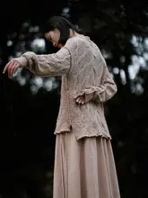 リバーシブルデザインの植物染めウールニットセーター【カラフル・ゆったりタイプ】