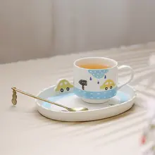 マグカップ コーヒーカップ 小皿 ソース皿 デザートプレート ハンドメイド インスタ映え シンプル ナチュラル ティータイム 「BC」