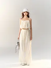 黒のカジュアルコーディネート【秋用・キャミソール・ワイドパンツ・長パンツ・春のコーデに最適】（セットアップ対応）