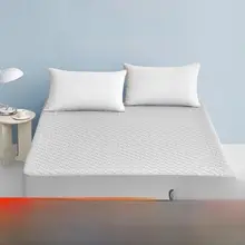 水洗い可能な折りたたみ式ダブルベッド用ラテックスベッドカバー【シンプルデザイン・エアコン対応】
