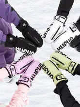 クーポン スノーボード 手袋【五本指・タッチスクリーン対応・防水・滑り止め・耐摩耗・男女兼用・冬用】