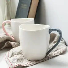 デザイン陶器のマグカップ【ハンドル付き・カップル用・家庭用】