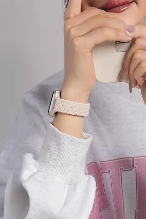Apple Watch バンド Series 12 11 10 9 8 7 6 SE 3 対応 ナイロン 編み込み マグネット留め 通気性 細め おしゃれ 上品 かわいい レディース メンズ 夏 スポーツ