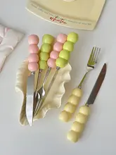 胡桃集市 デザイナー風ディナーセット【西洋食器・スプーンフォークナイフ・牛排用】