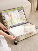 ポケット付き旅行用衣類収納袋【防水・下着・衣類・靴用仕分けバッグ】