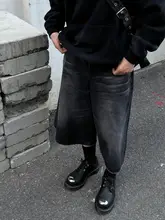 黒のデニムハーフパンツ【夏用・極上の柔らかさ・フィット・アメリカンリトロ】