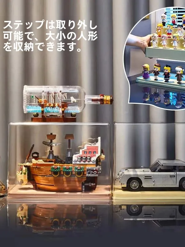 階段式フィギュアディスプレイラック：家庭用収納のホコリ防止設計と実用性の検証