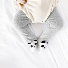 ベビー用コットン製レギンス【快適・かわいいクマ柄・足先までカバー】（セットアップ対応）