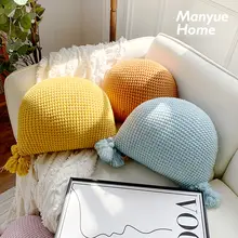 半円クッション クッションカバー 北欧風 インスタ映え ガーリー おしゃれ リビング ソファ 昼寝 モデルルーム風 インテリア