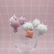 かわいいカートゥーンフィギュア【ウサマル・ティーセット用】