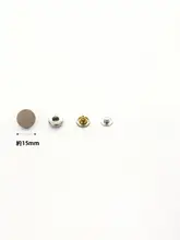 平面金属製スナップボタン【DIY・穴あけ不要・ハンドメイド用】