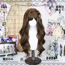 ロリータスタイルの自然なウィッグ【古風デザイン・全頭タイプ】