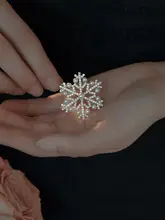 雪の結晶デザインのバレッタ【フランス風・サイドクリップ・後頭部用】