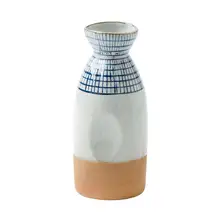 竹節デザインの陶器製清酒壺【おしゃれでレトロな食器・飲み物用】