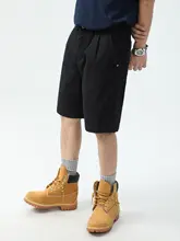 ハーフパンツ メンズ デニム ストレート ルーズ ドレープ アメカジ ストリート 秋 「RHRB」