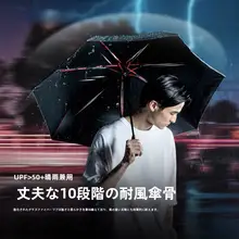 超軽量折りたたみ傘【UVカット・ブラックコーティング・晴雨兼用】