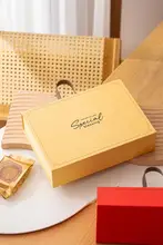 高級感ある中秋の月餅ギフトボックス【シンプルデザイン・手提げ式・高級パッケージ】（セットアップ対応）