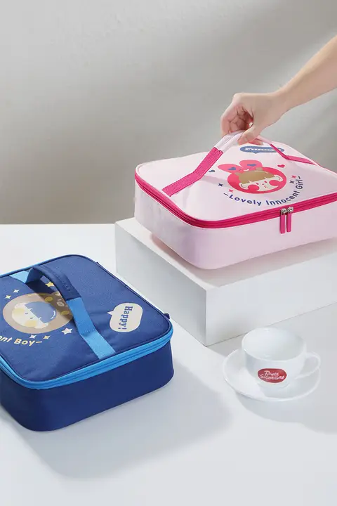 大容量 保温ランチバッグ【平たいデザイン・高品質アルミ膜・小学生用】