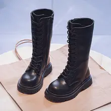 女児用ロングブーツ【加绒・冬用・高筒デザイン】