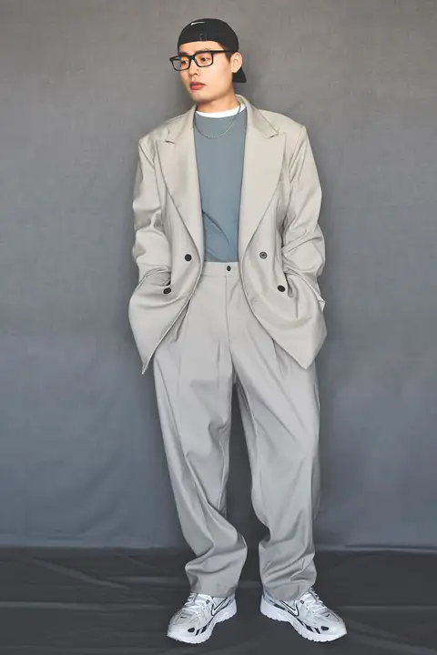セットアップ メンズ ジャケット 塩系 モード 上品 デザイナーズ インスタ映え 個性的