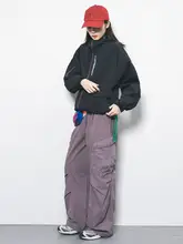 フード付き2色切替の防水アウター【男女兼用・ゆったりデザイン・アウトドア用】（セットアップ対応）